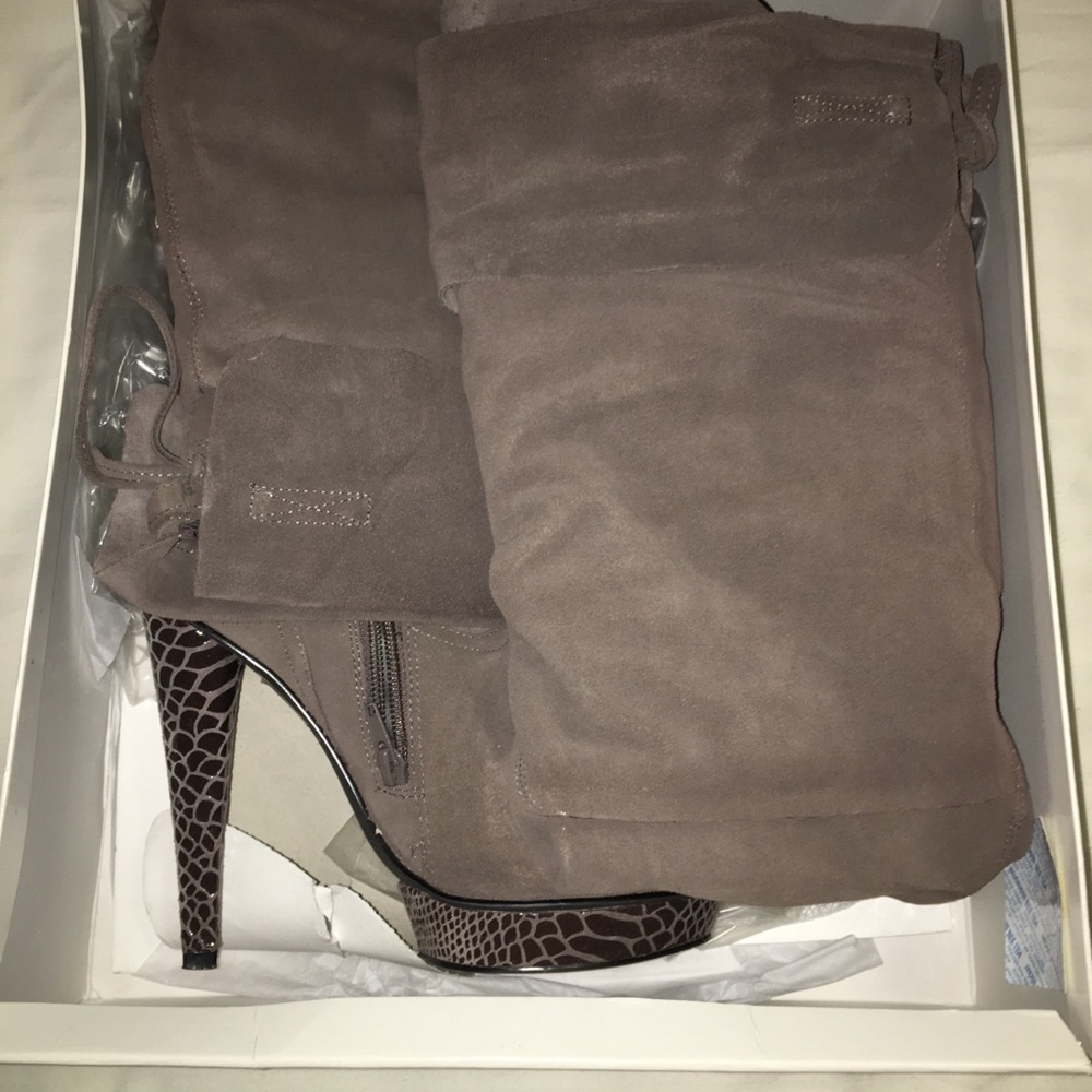 Bakers Lila Thigh High Boots, Suede Grey